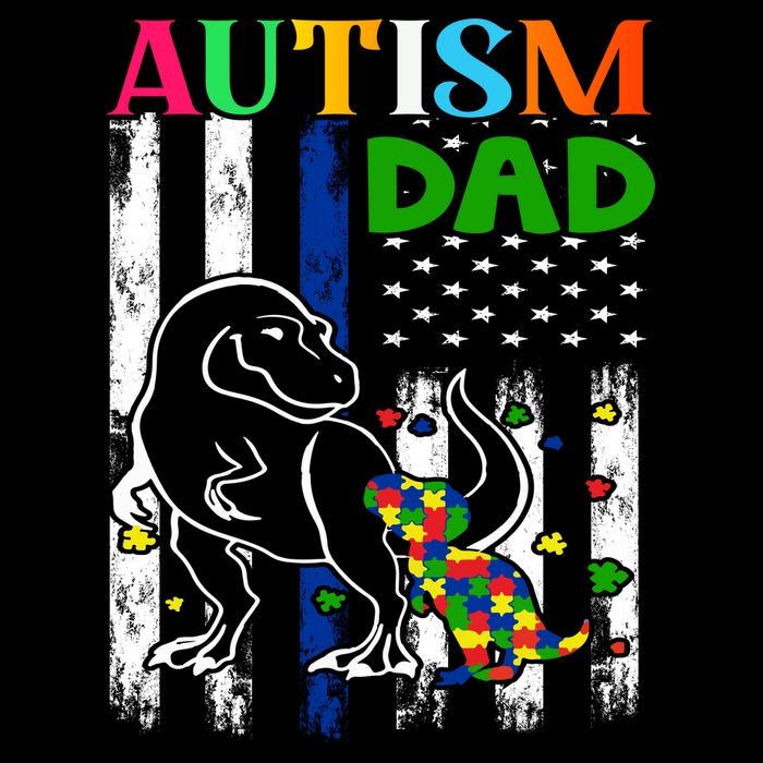 Autism Dad 16 in Basic Backpack