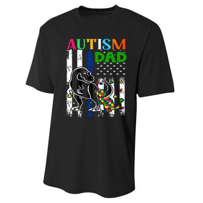 Autism Dad Performance Sprint T-Shirt