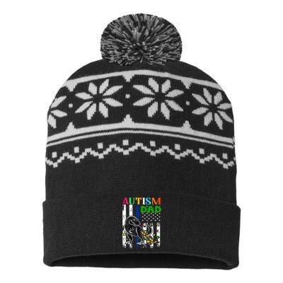 Autism Dad USA-Made Snowflake Beanie