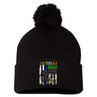 Autism Dad Pom Pom 12in Knit Beanie