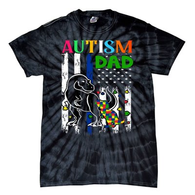 Autism Dad Tie-Dye T-Shirt