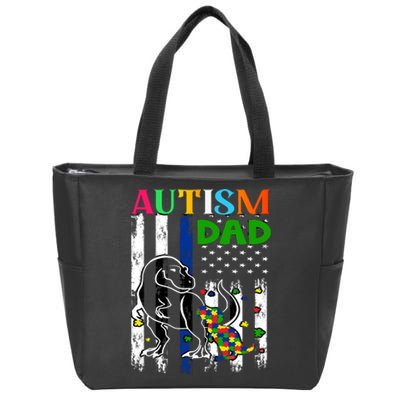 Autism Dad Zip Tote Bag