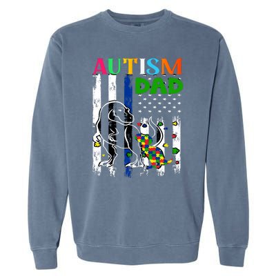 Autism Dad Garment-Dyed Sweatshirt