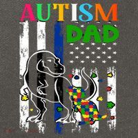 Autism Dad Cotton Canvas Backpack