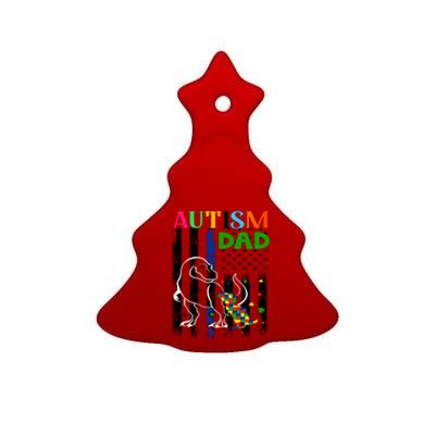 Autism Dad Ceramic Tree Ornament