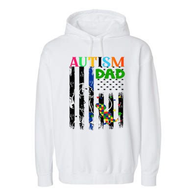 Autism Dad Garment-Dyed Fleece Hoodie