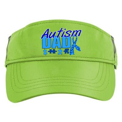 Autism Dad Awareness Ribbon Adult Drive Performance Visor