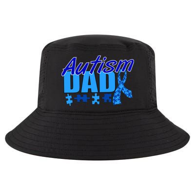 Autism Dad Awareness Ribbon Cool Comfort Performance Bucket Hat