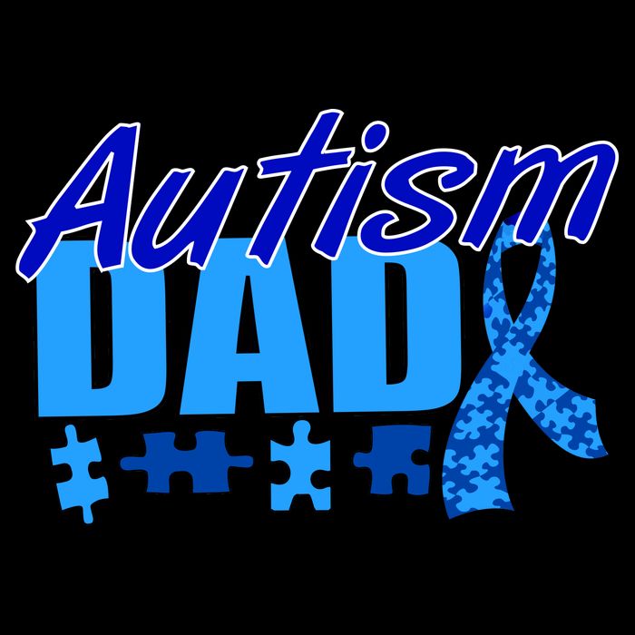 Autism Dad Awareness Ribbon Cooling Performance Crew T-Shirt