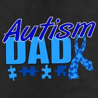 Autism Dad Awareness Ribbon Adult Drive Performance Visor