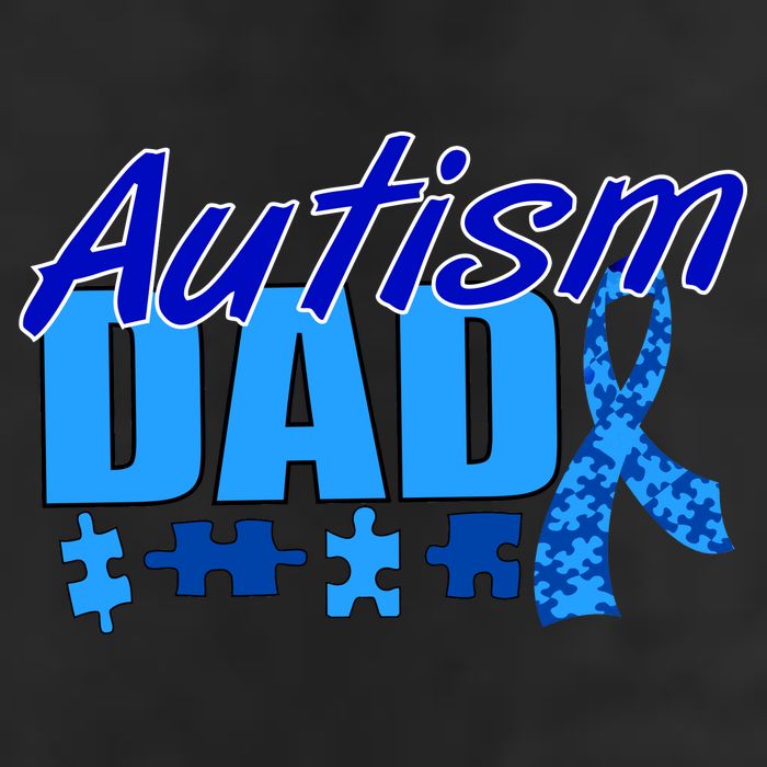 Autism Dad Awareness Ribbon Adult Drive Performance Visor