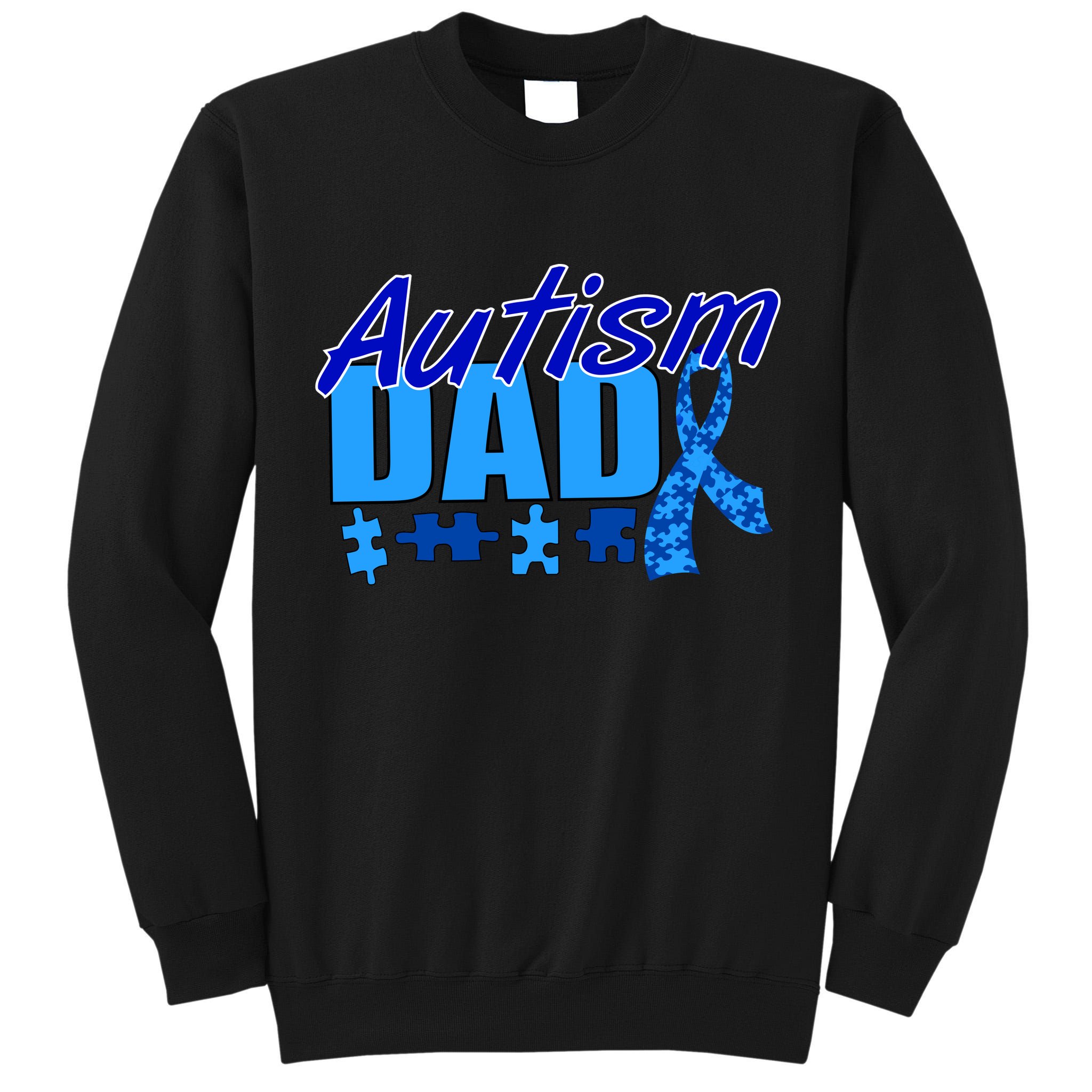Autism Dad Awareness Ribbon Tall Sweatshirt