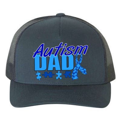 Autism Dad Awareness Ribbon Yupoong Adult 5-Panel Trucker Hat