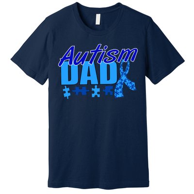 Autism Dad Awareness Ribbon Premium T-Shirt