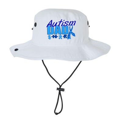 Autism Dad Awareness Ribbon Legacy Cool Fit Booney Bucket Hat