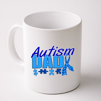 Autism Dad Awareness Ribbon Coffee Mug