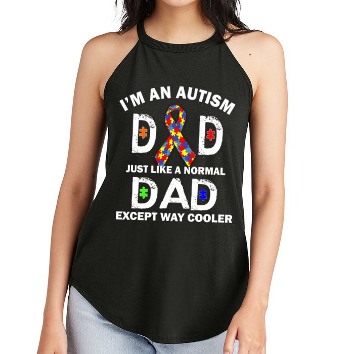 Autism Dad Just Like A Normal Dad But Way Cooler Women's Perfect Tri Rocker Tank