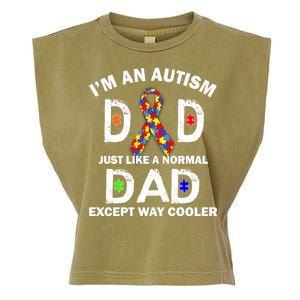 Autism Dad Just Like A Normal Dad But Way Cooler Garment-Dyed Women's Muscle Tee