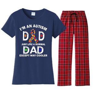 Autism Dad Just Like A Normal Dad But Way Cooler Women's Flannel Pajama Set