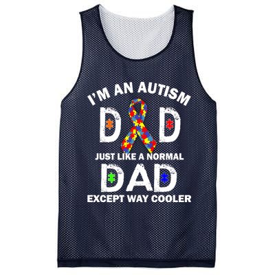 Autism Dad Just Like A Normal Dad But Way Cooler Mesh Reversible Basketball Jersey Tank