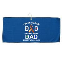 Autism Dad Just Like A Normal Dad But Way Cooler Large Microfiber Waffle Golf Towel