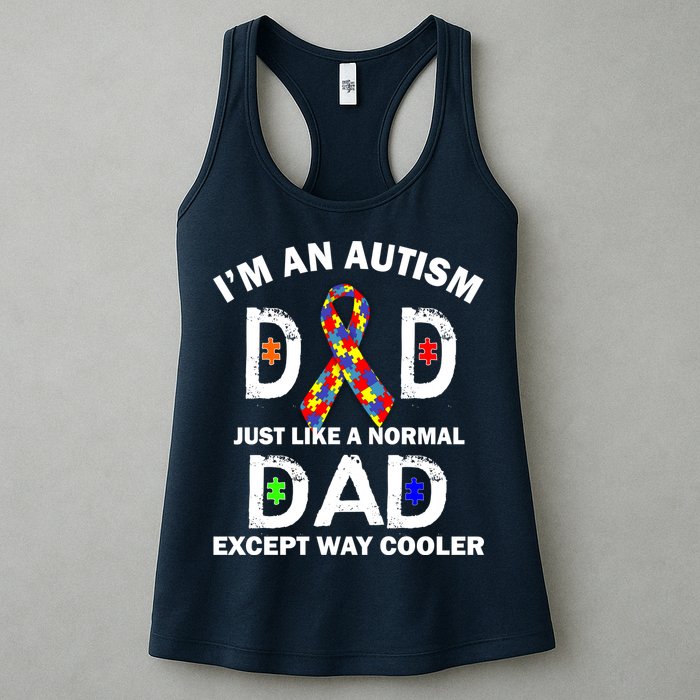 Autism Dad Just Like A Normal Dad But Way Cooler Womens Tank Top