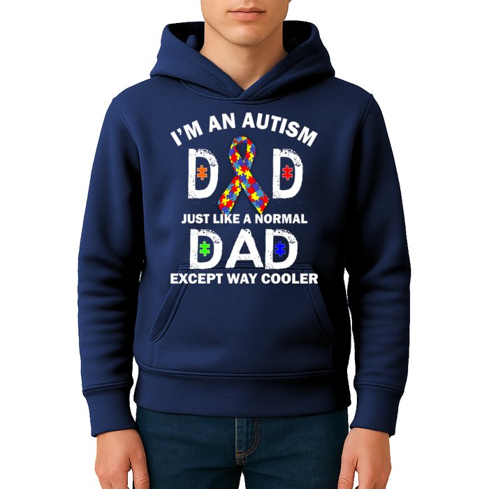 Autism Dad Just Like A Normal Dad But Way Cooler Kids Hoodie