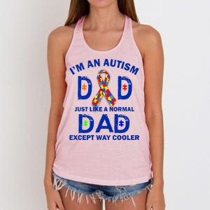 Autism Dad Just Like A Normal Dad But Way Cooler Women's Knotted Racerback Tank