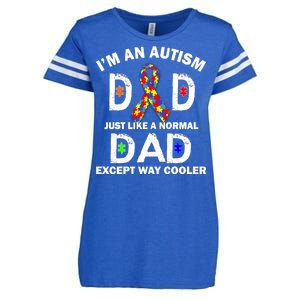 Autism Dad Just Like A Normal Dad But Way Cooler Enza Ladies Jersey Football T-Shirt