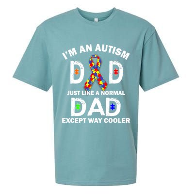 Autism Dad Just Like A Normal Dad But Way Cooler Sueded Cloud Jersey T-Shirt