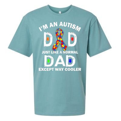 Autism Dad Just Like A Normal Dad But Way Cooler Sueded Cloud Jersey T-Shirt