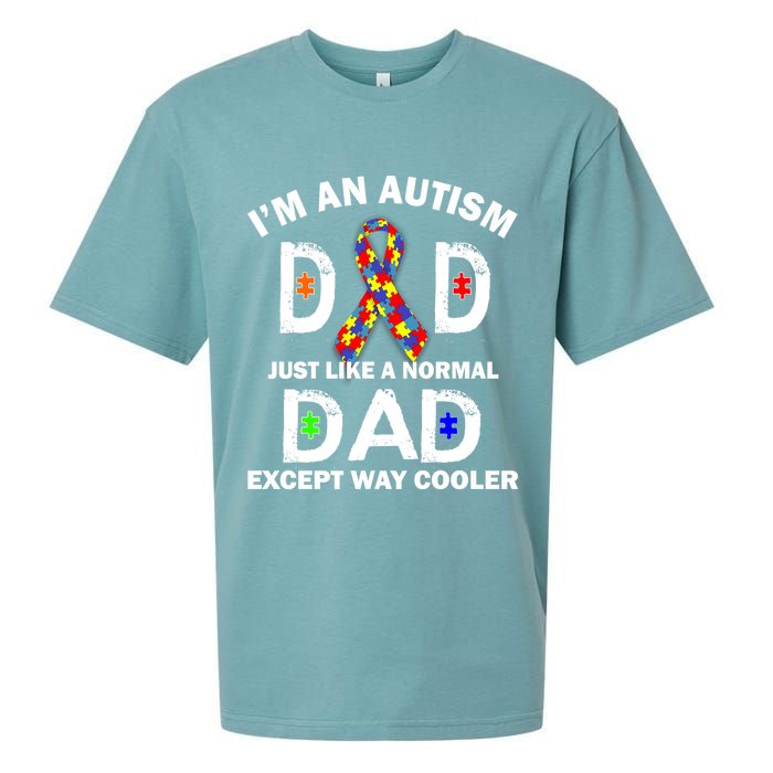 Autism Dad Just Like A Normal Dad But Way Cooler Sueded Cloud Jersey T-Shirt