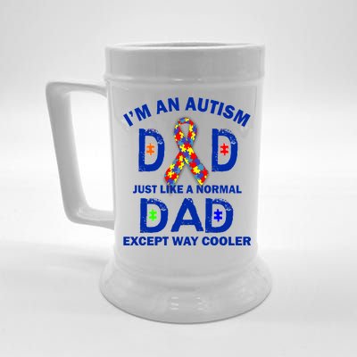 Autism Dad Just Like A Normal Dad But Way Cooler Beer Stein