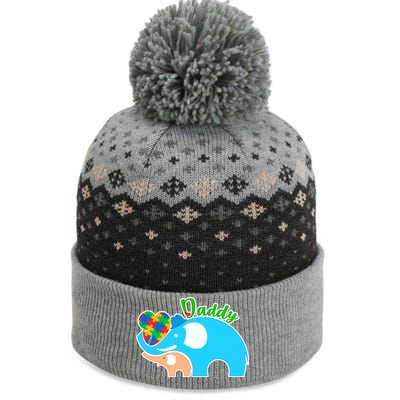 Autism Daddy Cute Elephant The Baniff Cuffed Pom Beanie