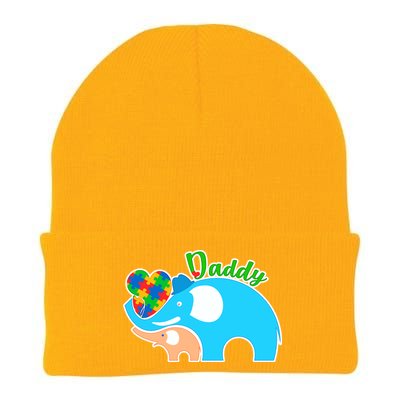 Autism Daddy Cute Elephant Knit Cap Winter Beanie