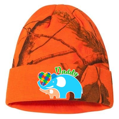 Autism Daddy Cute Elephant Kati Licensed 12" Camo Beanie