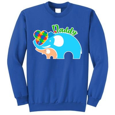 Autism Daddy Cute Elephant Sweatshirt