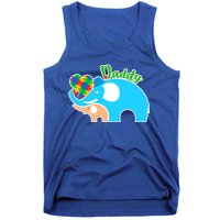 Autism Daddy Cute Elephant Tank Top