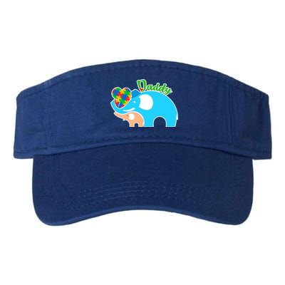 Autism Daddy Cute Elephant Valucap Bio-Washed Visor