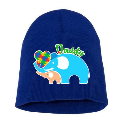 Autism Daddy Cute Elephant Short Acrylic Beanie