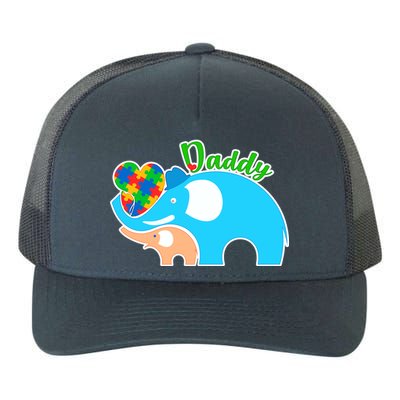 Autism Daddy Cute Elephant Yupoong Adult 5-Panel Trucker Hat