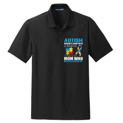 Autism Doesn't Come With A Manual Dry Zone Grid Polo