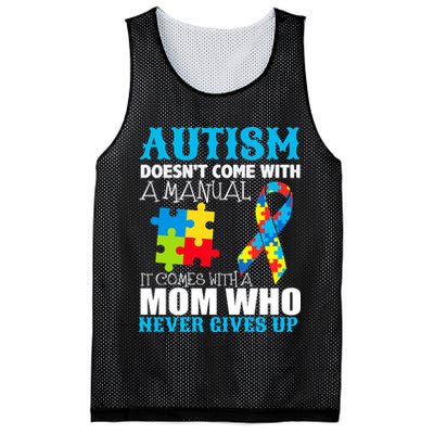 Autism Doesn't Come With A Manual Mesh Reversible Basketball Jersey Tank