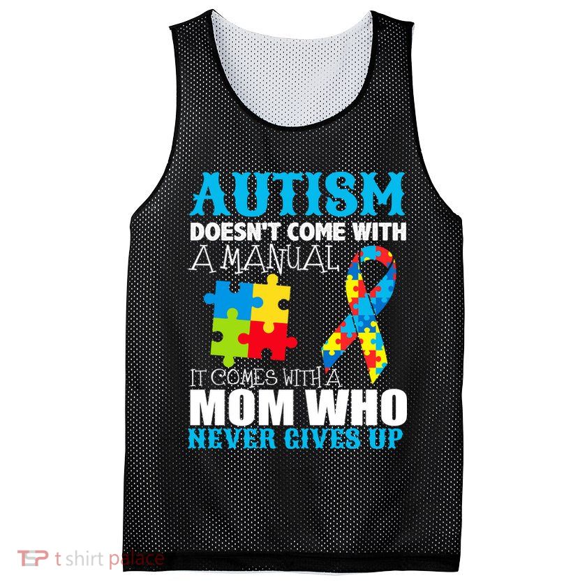 Autism Doesn't Come With A Manual Mesh Reversible Basketball Jersey Tank