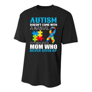 Autism Doesn't Come With A Manual Youth Performance Sprint T-Shirt