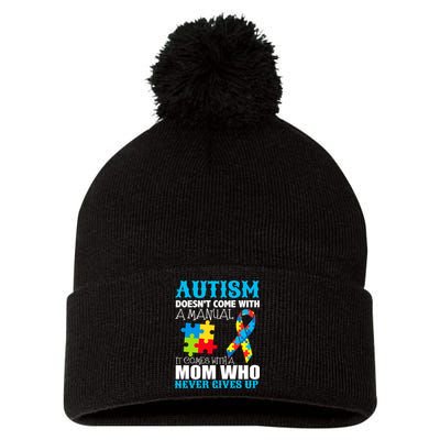 Autism Doesn't Come With A Manual Pom Pom 12in Knit Beanie