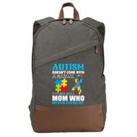 Autism Doesn't Come With A Manual Cotton Canvas Backpack