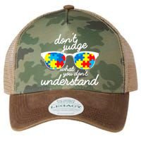 Autism Don't Judge What You Don't Understand Legacy Tie Dye Trucker Hat