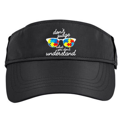 Autism Don't Judge What You Don't Understand Adult Drive Performance Visor