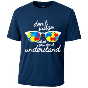 Autism Don't Judge What You Don't Understand Cooling Performance Crew T-Shirt